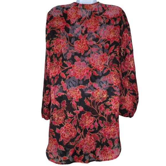 Vintage Victorias Secret Gold Label Sheer Brocade Floral Nightgown Size Small - Picture 11 of 12